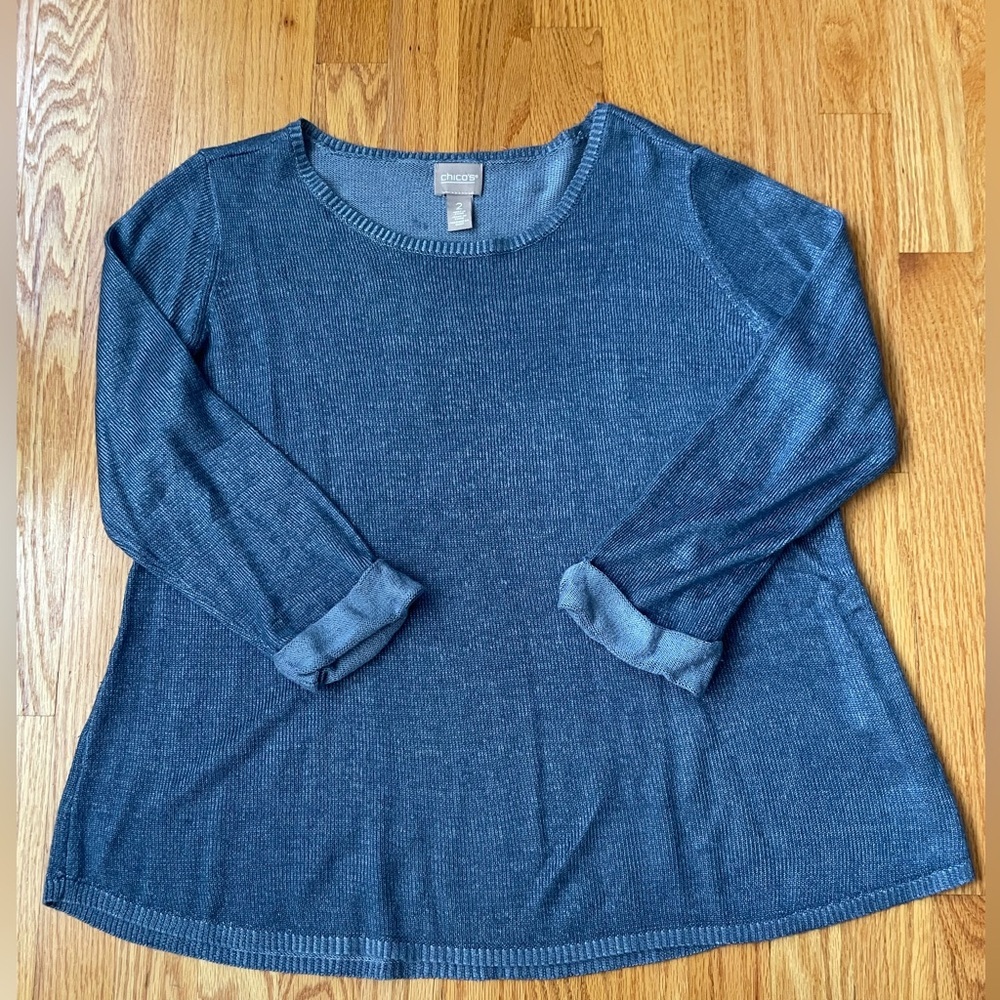 Chico’s Long Sleeve Lightweight Acrylic Shirt